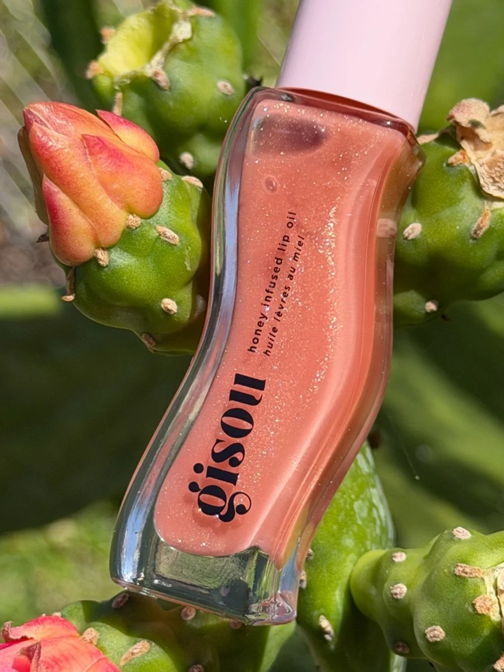 GISOU Infused Lip Oil - Shimmery In Glazed Plum